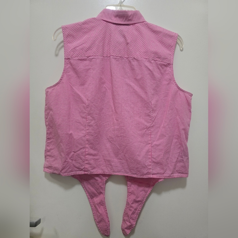 Ralph Lauren Pink Gingham Blouse - Picture 9 of 10
